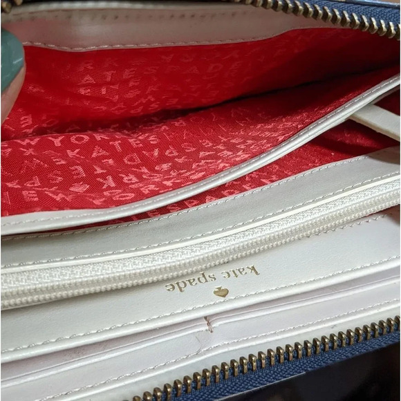 KATE SPADE Neda Pebbled Ace of  Spades Zippy Wallet - Picture 13 of 13